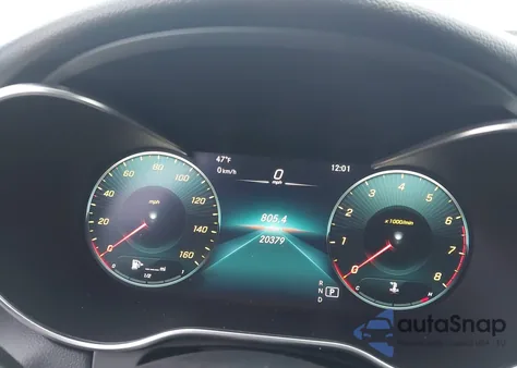 2020 Mercedes-Benz C 300 z USA, uszkodzony, nr VIN W1KWF8DB7LR595891